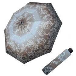 Hit Mini Flowers Brown- dámský skládací deštník