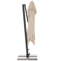 ALU XL ULTRA 4x3 m - výkyvný zahradní slunečník s boční tyčí