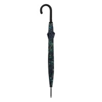 Fiber Flex Long AC Imperial Crystal Leaves - dámský holový vystřelovací deštník