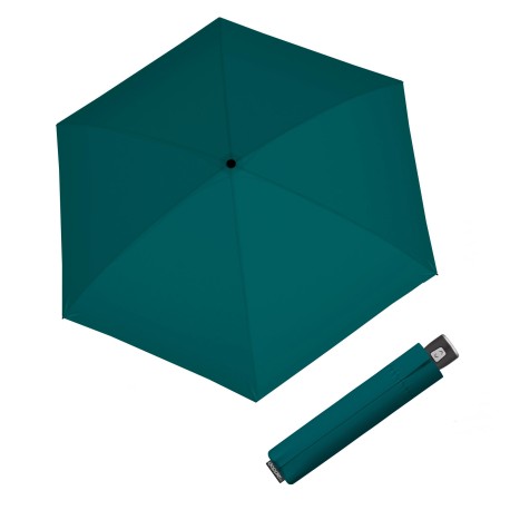 Derby Fiber Magic Compact Teal Petrol - plně automatický deštník
