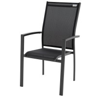 EXPERT WOOD Antracit - zahradní hliníková sedací souprava 4+1