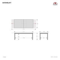 EXPERT WOOD Antracit - zahradní hliníková souprava polohovací 4+1