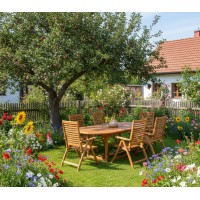 TAMAN NORFOLK - zahradní teaková souprava 8+1