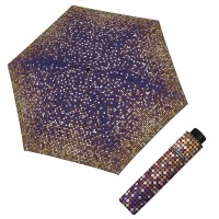 Fiber Havanna Twinkle blue - dámský skládací deštník