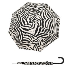 Hit Long AC Wildstripes bílý - dámský holový vystřelovací deštník