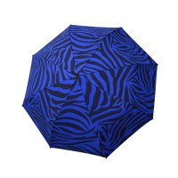 Hit Long AC Wildstripes modrý - dámský holový vystřelovací deštník