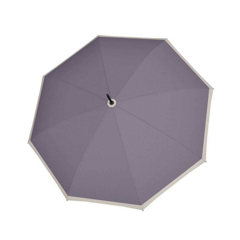 Fiber Flex Automatic Long Chevron Lilac - dámský holový vystřelovací deštník