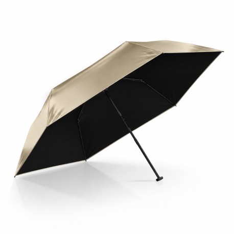 Knirps KNIRPS US.050 Metallic with black - dámský skládací plochý deštník