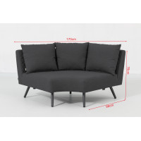 Melia LIKA-TEX® antracit - luxusní zahradní sestava