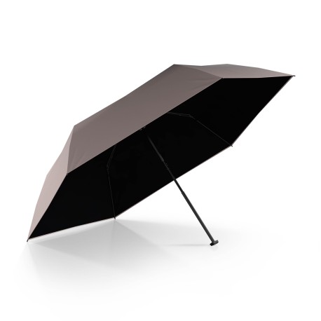 Knirps KNIRPS US.050 Pearl with black - dámský skládací plochý deštník