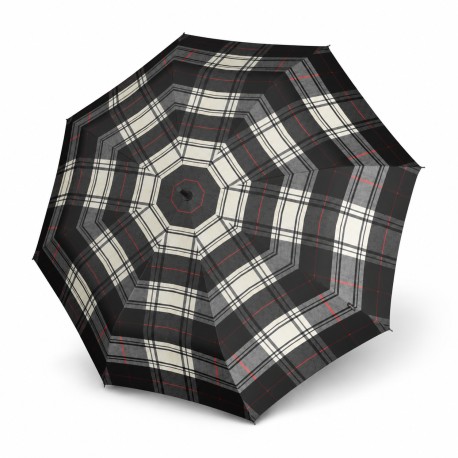 Knirps KNIRPS T.760 Black & White - elegantní holový vystřelovací deštník