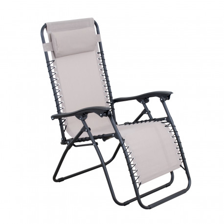 Derby RELAX béžové - zahradní relaxační polohovací křeslo