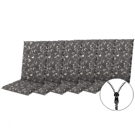 Doppler LIVING 2097 vysoký - set 6 ks – polstry na židli a křeslo se zipem