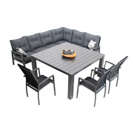 Doppler PRATO EXPERT LOUNGE  - zahradní hliníková souprava 3+1+1