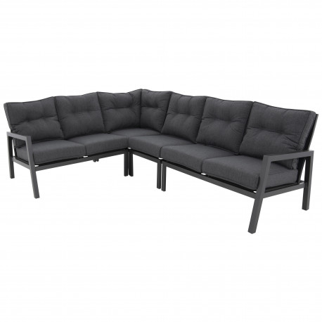 Doppler EXPERT antracit - luxusní rohová pohovka - Zboží s drobnou vadou (N601)