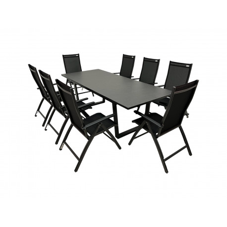 Hliníková zahradní souprava 8+1 Doppler LIVORNO EXPERT