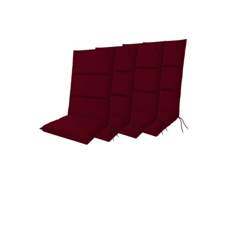 Polstry na křesla a židle, vysoké, set 4 ks, Doppler CITY 4413