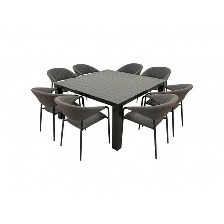 Doppler PRATO MELIA LIKA-TEX® - zahradní hliníková sedací souprava 8+1