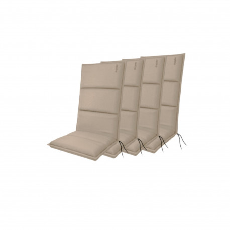Polstry na křesla a židle, vysoké, set 4 ks, Doppler CITY 4417