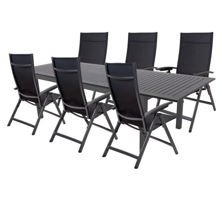 Doppler EXPERT AVANTAGE antracit - zahradní hliníková sedací souprava 6+1