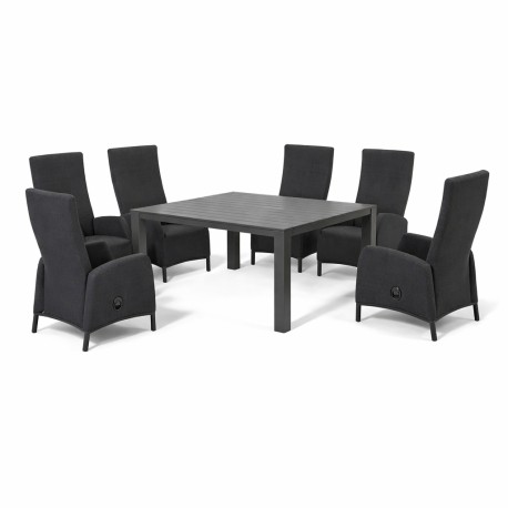 Doppler PRATO PARIS antracit - luxusní zahradní souprava 6+1